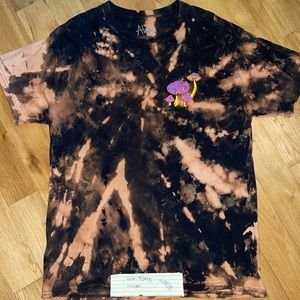 Bleach and Tie-Dye Mens Graphic T-Shirt